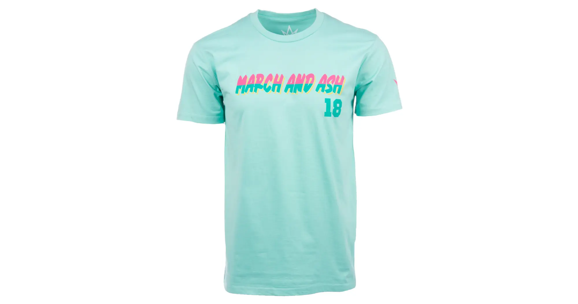 Unisex Aqua March and Ash City Connect Tee